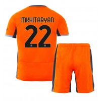 Echipament fotbal Inter Milan Henrikh Mkhitaryan #22 Tricou Treilea 2023-24 pentru copii maneca scurta (+ Pantaloni scurti)